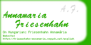 annamaria friesenhahn business card